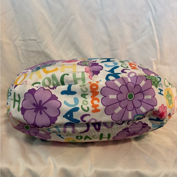 Authentic 2010 Coach Poppy Daisy Finger-paint large Hobo shoulder bag F14883 - Picture 2 of 6